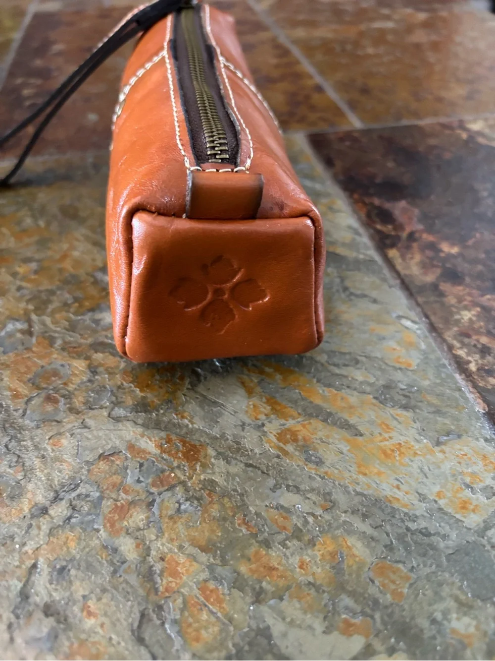 Patricia Nash Leather Oblong Wristlet